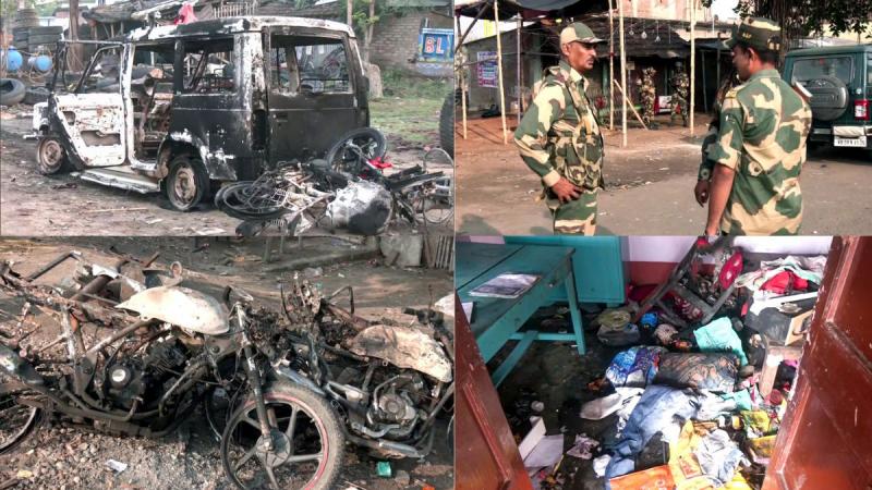 Scene of devastation against Waqf Act in Murshidabad... Rioters created havoc by targeting Hindu shops, hundreds of people fled due to fear, crossed the river and took refuge in Malda; Administration is helping, West Bengal, Khabargali