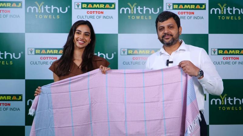 Bamboo towel made from bamboo pulp in the market, Raipur, Chhattisgarh, Khabargali