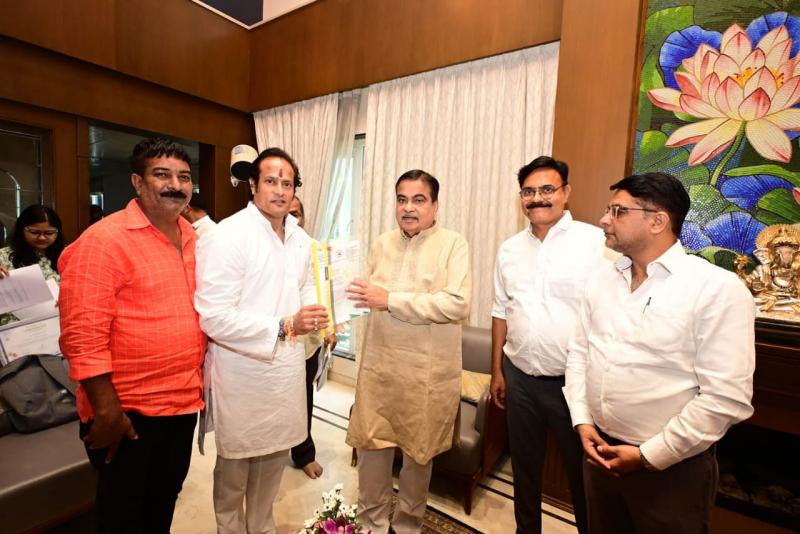 Kumhari toll plaza will be closed soon, Union Minister Gadkari gave assurance, former MLA Vikas Upadhyay met Transport Minister Nitin Gadkari, Raipur, Chhattisgarh, Khabargali