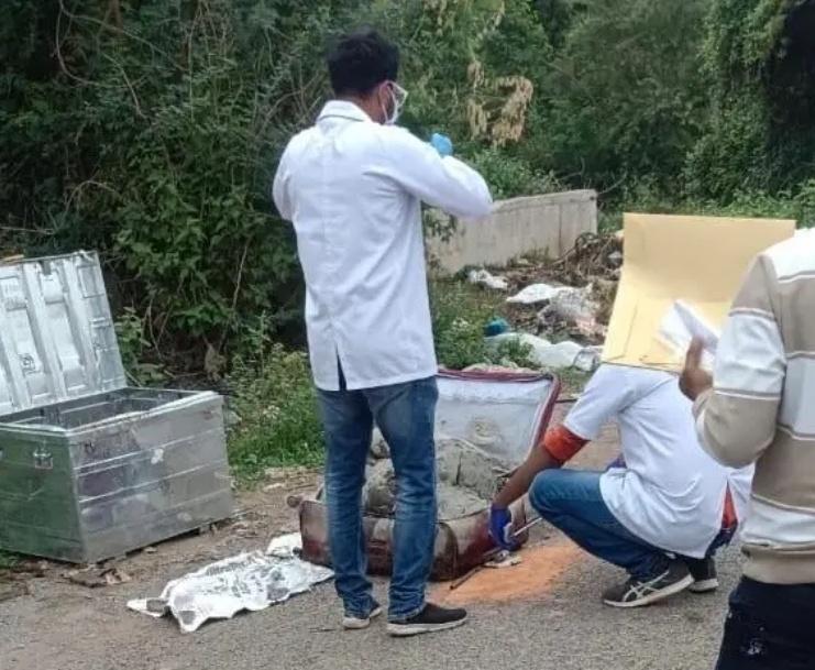 A corpse wrapped in cement was found in a suitcase inside a steel trunk behind Indraprastha Colony… sensation spread, forensic team arrived, Raipur, Chhattisgarh, Khabargali