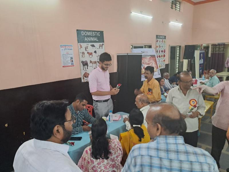 Huge health camp organized by Saint Shri Gajanan Maharaj Institute, Raipur, Chhattisgarh, Khabargali