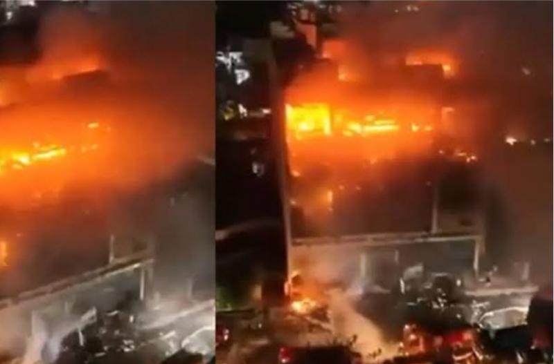 A huge fire broke out in a shopping mall, 50 people burnt alive hindi news big news latest News khabargali 