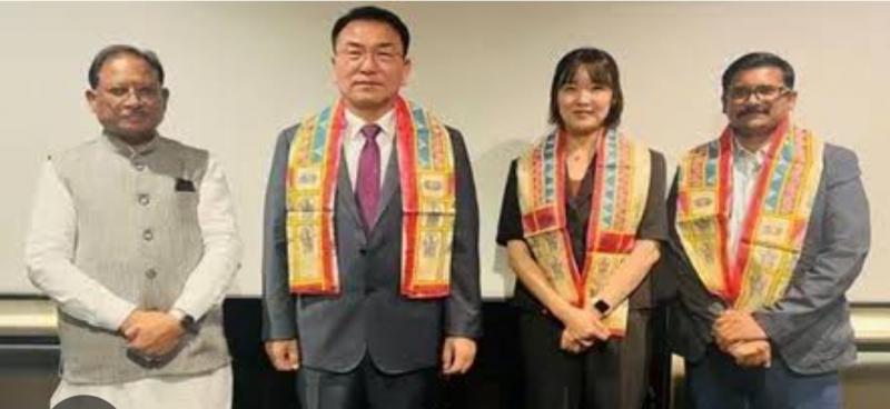 Chief Minister Vishnudev Sai invites investment to South Korea, Chhattisgarh to get clean energy and Chhattisgarh News Raipur latest News khabargali 