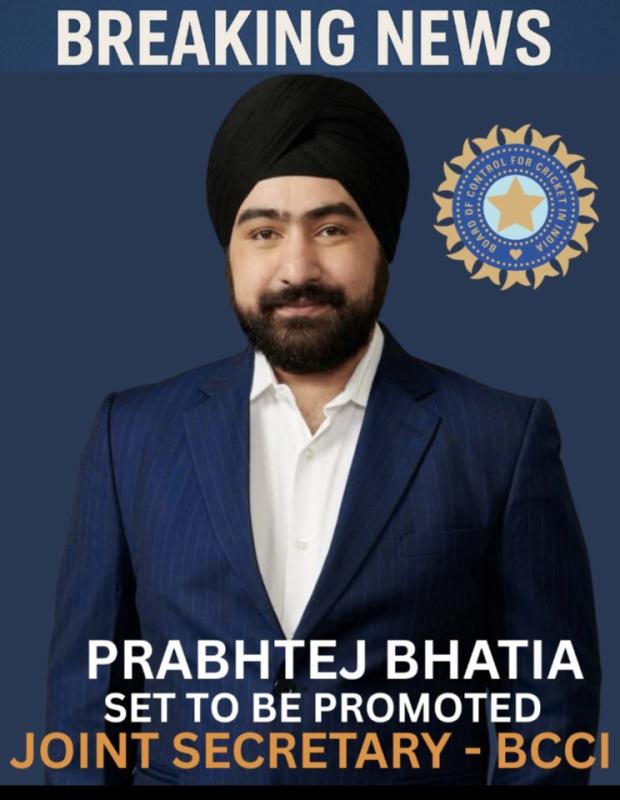 Chhattisgarh's Prabhtej Bhatia to be BCCI's new joint secretary, nominations announced for top board positions, khabrgali 