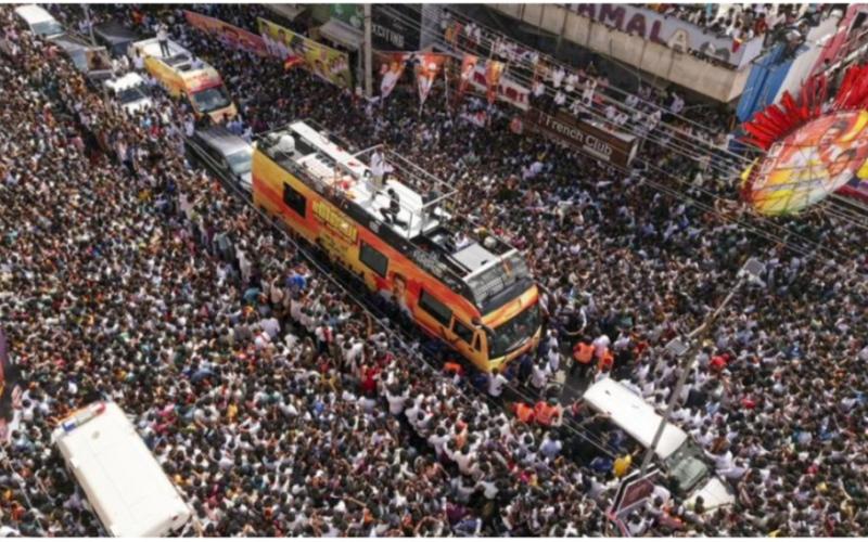 Stampede at actor Vijay's rally in Karur; death toll rises to 39, 51 admitted to ICU big News latest news khabargali 