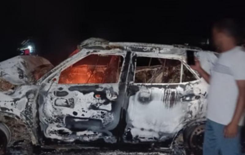 High speed Bolero and car collided in Bastar, two people burnt alive, 3 injured cg hindi News big News Latest news khabargali 