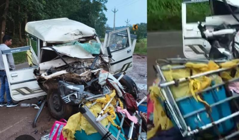 Five people, including three women, were killed in a collision between a Bolero and a truck. They were on a Madhya Pradesh tourist trip. Hindi news latest news khabargali 