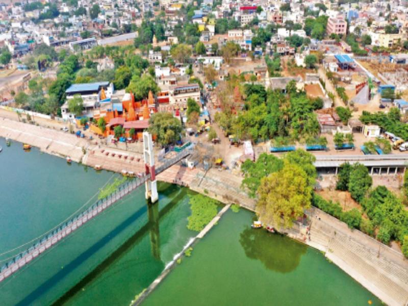 Raipur's Mahadev Ghat will become a religious tourist destination, with an expenditure of 20 crore rupees, and the entire complex will be illuminated by solar energy. Raipur News hindi News khabargali