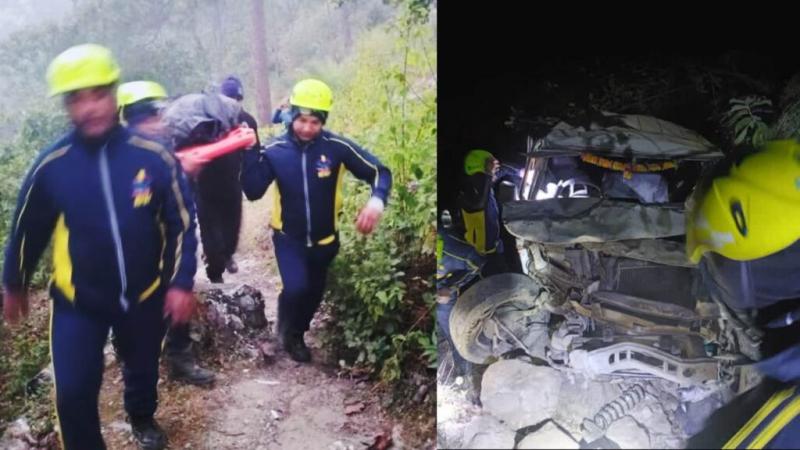 Accident while returning from a wedding procession, Bolero falls into a 200 feet deep ditch, 5 people including mother and son die. Accident news hindi News latest news khabargali