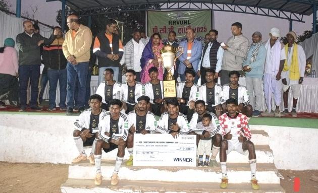 The PCB Football Tournament 2025 concluded grandly, with the Salhi team winning the title. Chhattisgarh, Khabargali