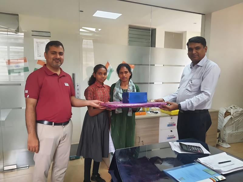 Shreya Singh OT, a student of Adani Vidya Mandir, Sarguja, has achieved success in the Sainik School Entrance Exam AISSEE 2026.  Ambikapur, Sarguja, Chhattisgarh, Khabargali