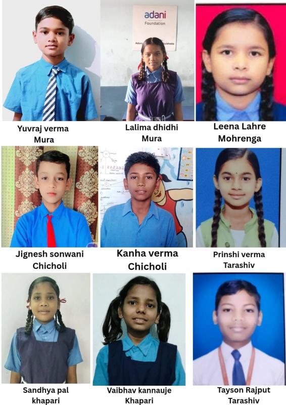 Adani Foundation's Achievement: Nine Selected for Jawahar Navodaya Vidyalaya  Students from the Adani Navodaya Coaching Center Secure 9 Out of 14 Seats Allotted to the Tilda Rural Region Raipur, Chhattisgarh,Khabargali)
