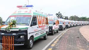 370 new ambulances flagged off; 108 service will reach cities within 15 minutes and villages within 30 minutes raipur chhattisgarh hindi news raipur news khabargali 