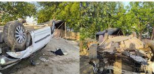  BJP leader rams car with Thar, former sarpanch and son killed hindi News big news khabargali 