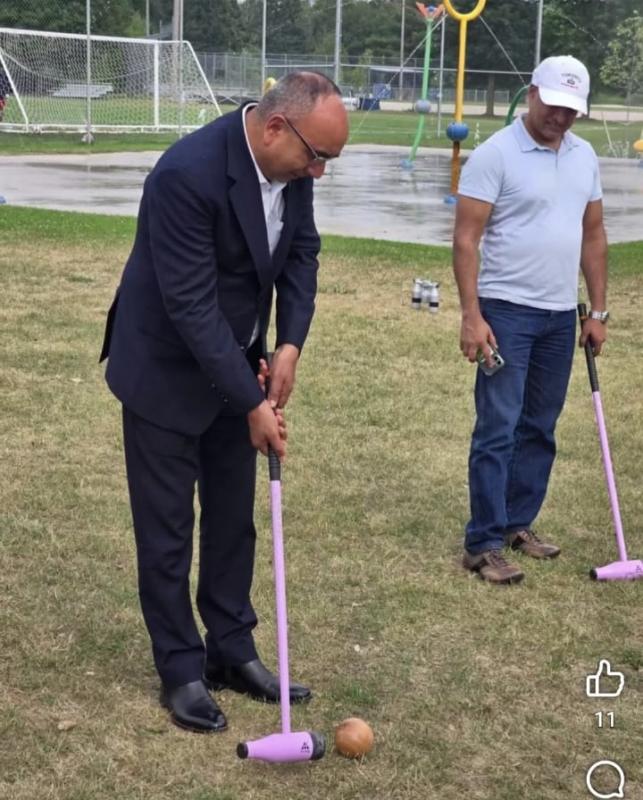 MP Amarjeet Gill Officially Launches Woodball in Canada,,A Thrilling New Chapter for Outdoor Sports at Caledon East Park,Woodball Association of Canada, including Vice President Anurag Srivastava, President Jagdeep Sancha, Treasurer Rohit Lath, and General Secretary Muzamil Ahmed, Khabargali 