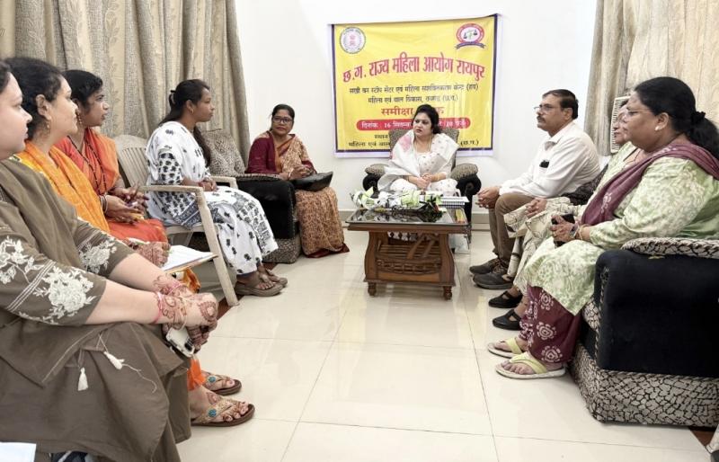 Chhattisgarh Women Commission, Dr. Mamta Sahu, Raigarh Women and Child Development, Women Safety, Child Protection, Women Empowerment, Legal Aid, Women and Child Development Department, Khabargali