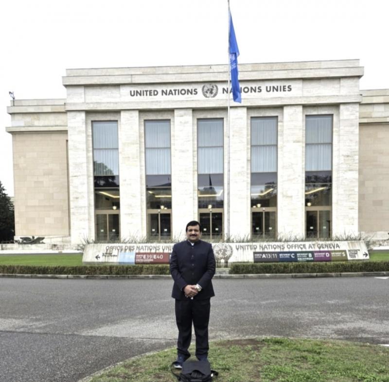 Dr. Dinesh Mishra, senior eye specialist of Chhattisgarh and President of the Superstition Eradication Committee, superstition, witch-hunting, human rights, United Nations, Geneva, Superstition Eradication Committee, women's safety, Raipur, Chhattisgarh, Khabargali