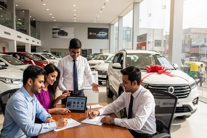 Pre-bookings for Navratri and Diwali are picking up pace, with waiting periods ranging from 15 days to two months; demand for EVs has also risen. raipur chhattisgarh hindi news khabargali 